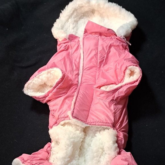 Other - Pink Dog Jacket with White Fleece Lining